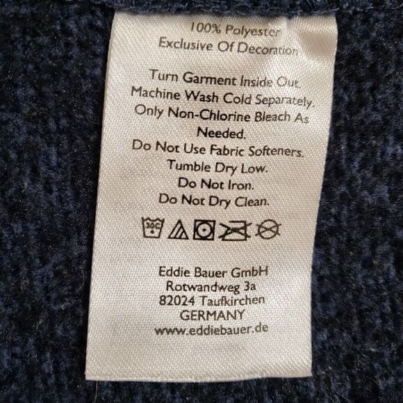 Eddie Bauer Convector 1/2 Zip Sweater Pullover Jacket Blue Heather Men's XL - Picture 6 of 10